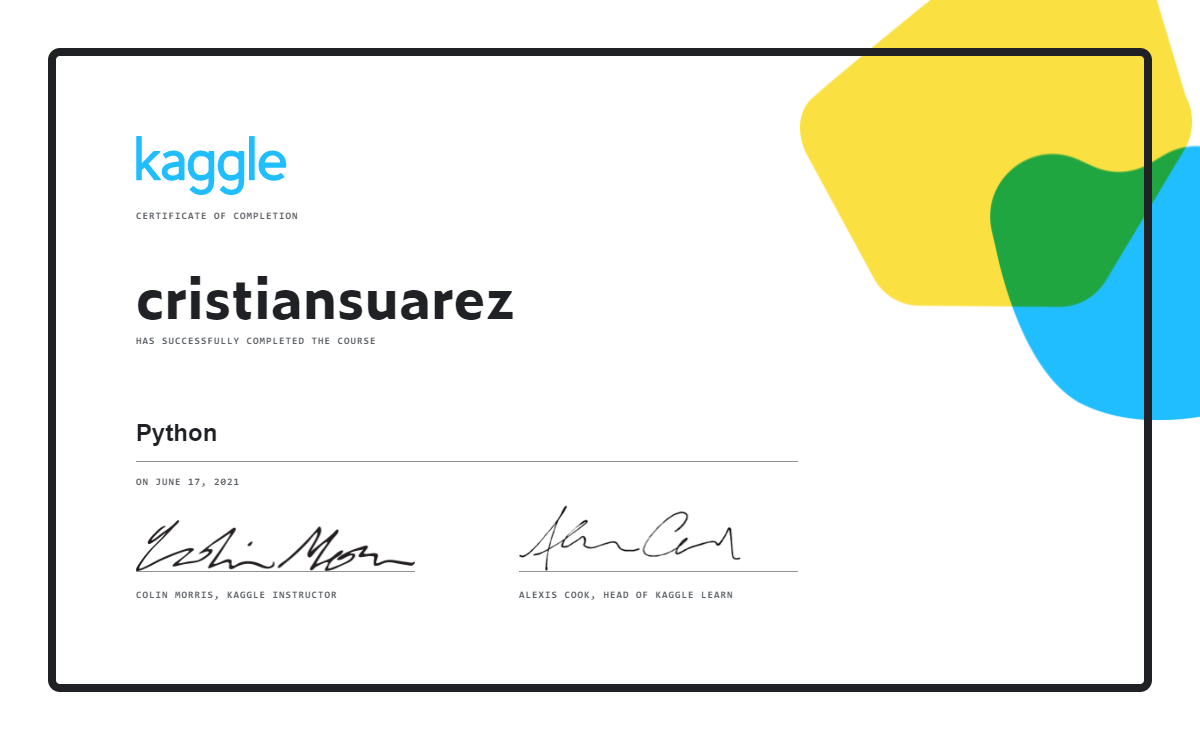 Certificado Python