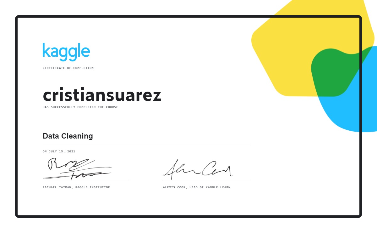 Certificado Data Cleaning